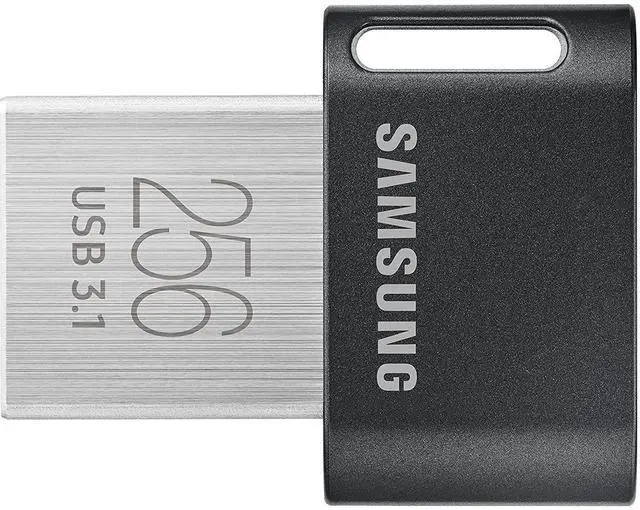 Main image of Samsung MUF-256AB USB Flash Drive 256 GB USB Type-A 3.1 (3.1 Gen 1) Black, Stainless Steel USB Flash Drives (256 GB, USB Type-A, 3.1 (3.1 Gen 1), Swivel, 3 g, Black, Stainless Steel)