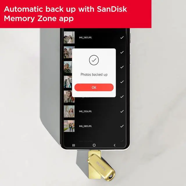 Alt view image 12 of 12 - SanDisk 512GB Ultra Dual Drive Luxe USB Type-C  USB 3.2 Gen 1 Flash Drive [GOLD] SDDDC4-512G-G46GD