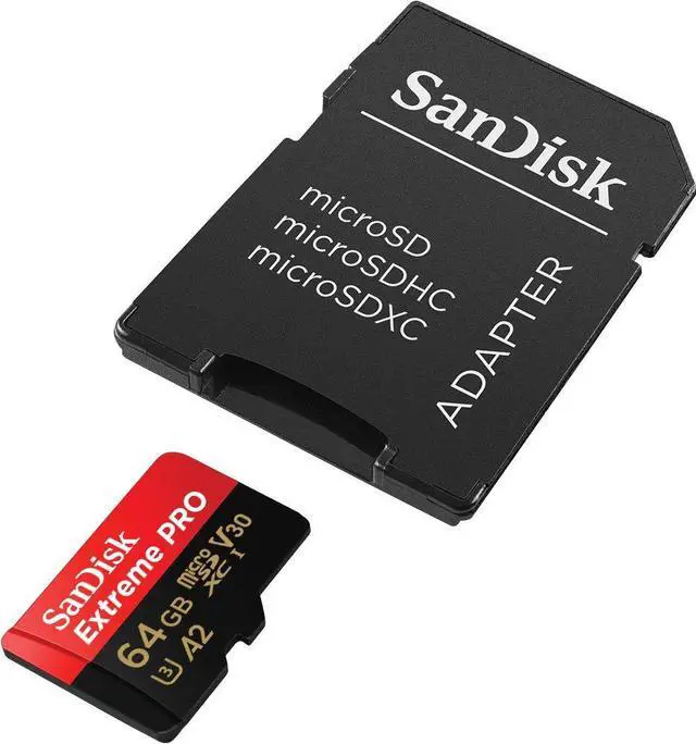 Alt view image 10 of 10 - SanDisk 64GB Extreme PRO A2 microSDXC Card UHS-I U3 V30 Read Speed up to 200MB/s for 4K UHD Video (SDSQXCU-064G-GN6MA)