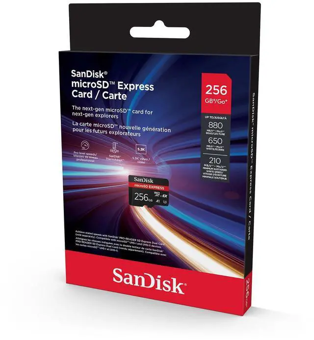 Alt view image 10 of 11 - SanDisk® microSD™ Express microSD™ Card 256GB 880mb/s SDSQXFN-256G-GN4NN for Nintendo Switch 2