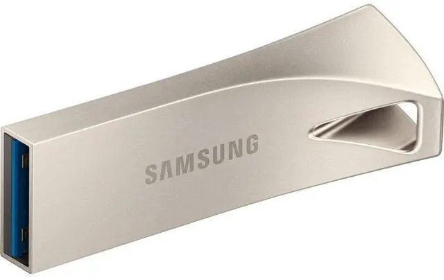 Alt view image 3 of 6 - Samsung 256GB USB 3.1 Flash Drive BAR Plus Champagne Silver (MUF-256BE3)