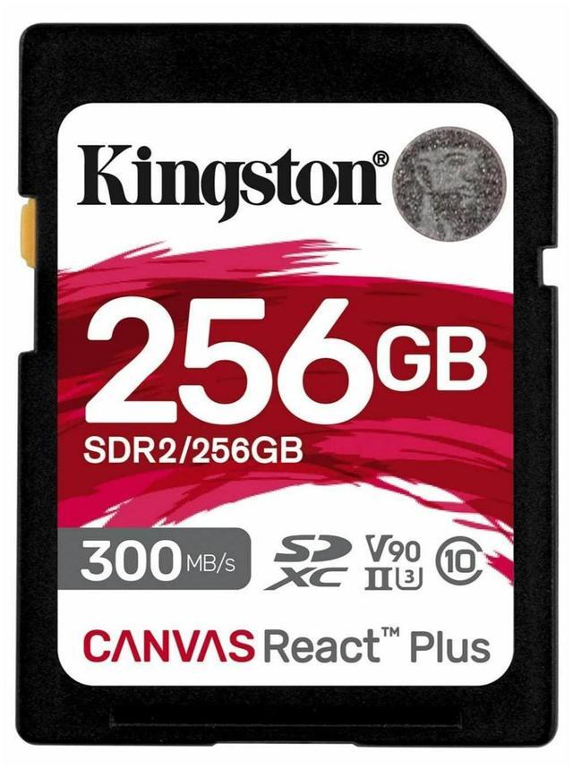 Alt view image 19 of 20 - Kingston Canvas React Plus 256GB Secure Digital Extended Capacity (SDXC) Flash Card Model SDR2/256GB