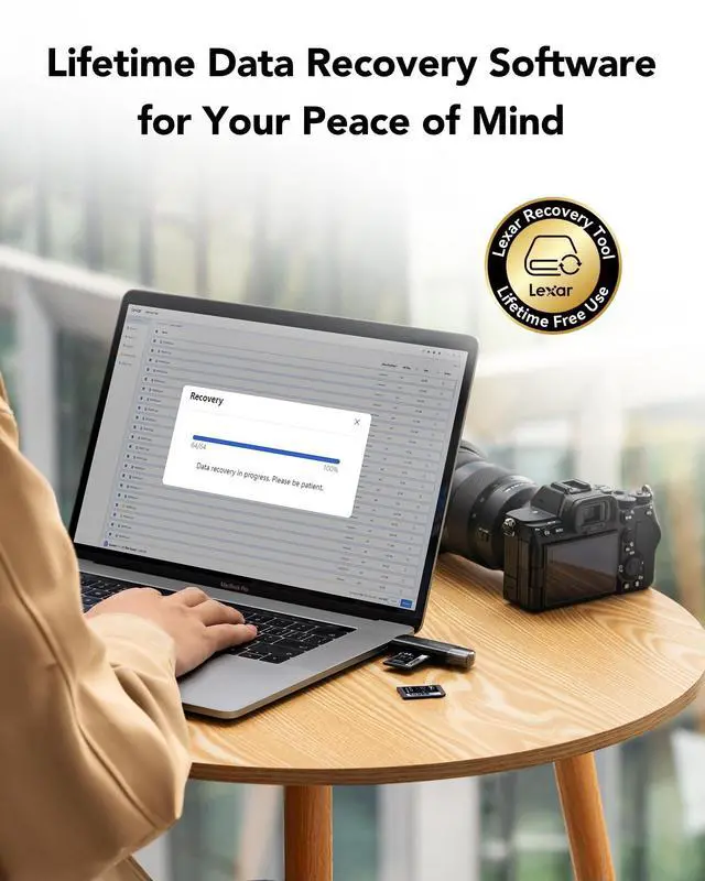 Alt view image 7 of 7 - Lexar Professional Silver SD Card 256GB, Up to 205MB/s Read, 140MB/s Write, SDXC UHS-I Memory Card, Class 10, U3, V30, SD Card for Professional Photographers, Videographers, Enthusiasts
