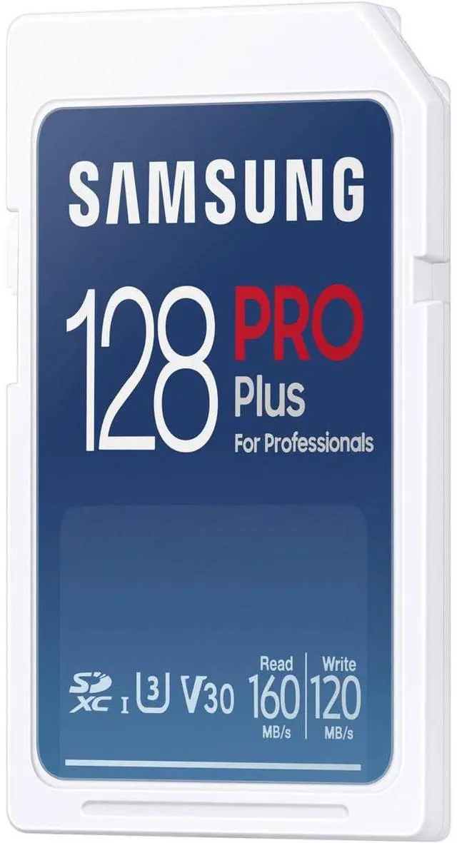 Alt view image 9 of 11 - Samsung Samsung 128GB PRO Plus UHS-I SDXC Memory Card, Blue #MB-SD128S/AM