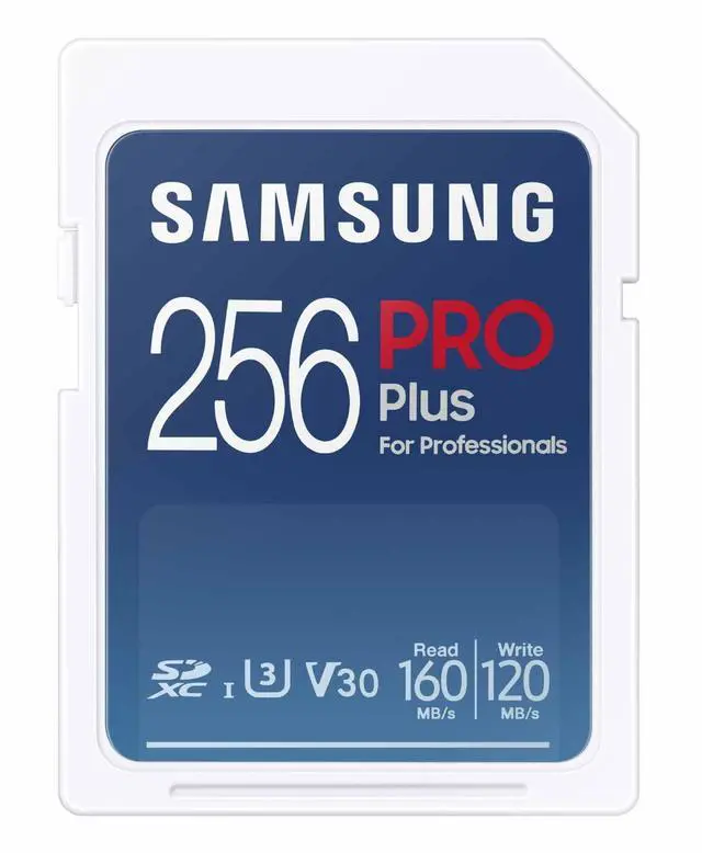 Alt view image 6 of 12 - Samsung Samsung 256GB PRO Plus UHS-I SDXC Memory Card, Blue #MB-SD256S/AM