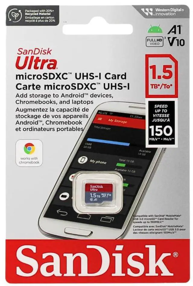 Main image of SDSQUAC-1T50-GN6MN microSDXC Card 1.5TB Class 10 UHS-