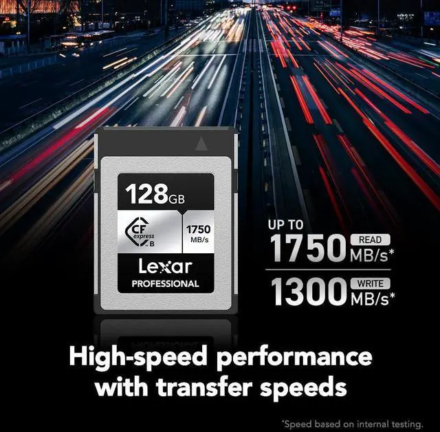 Alt view image 3 of 7 - Lexar CF Professional CFexpress Type B Card SILVER Series 128GB