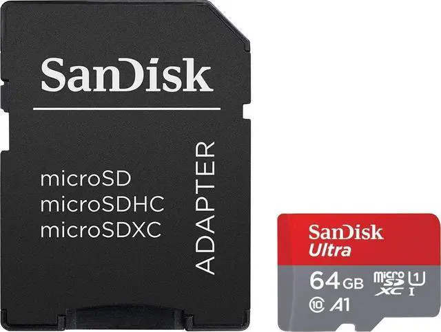 Alt view image 3 of 5 - SanDisk Ultra 64GB microSDXC UHS-I Card with Adapter(SDSQUAR-064G-GN6MA), 3 Pack(64GB)