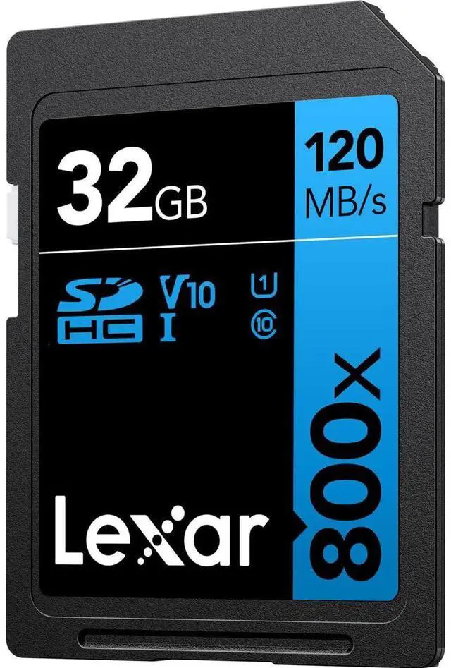 Alt view image 20 of 20 - Lexar LSD0800032G-BNNNU High-Performance 800x 32GB  SDXC UHS-I Cards, Up to 120MB/s Read, for Point-and-Shoot Cameras