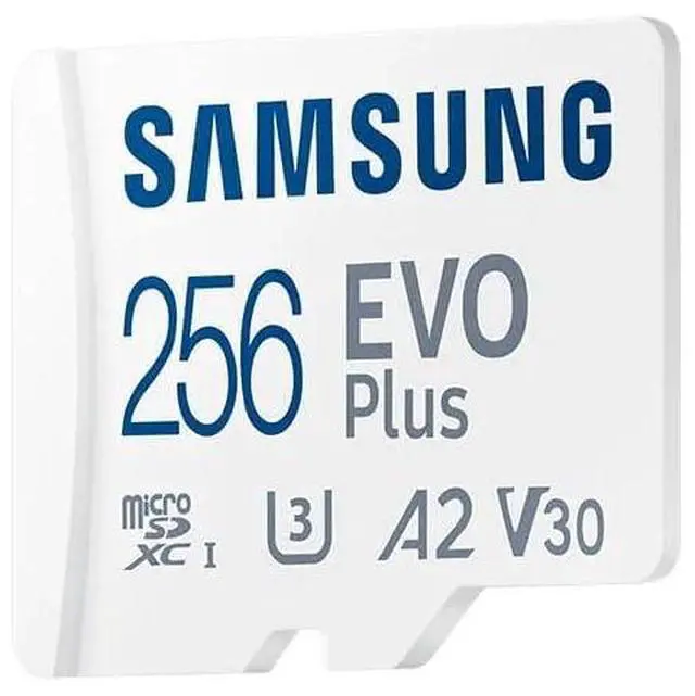 Alt view image 6 of 6 - Samsung EVO Plus 2024 256GB MicroSD Memory Card with SD Adapter