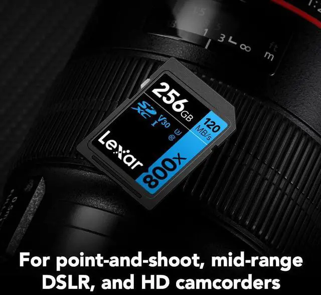 Alt view image 20 of 20 - Lexar BLUE Series 256GB High-Performance SDXC Flash Memory UHS-I U1 Class 10
