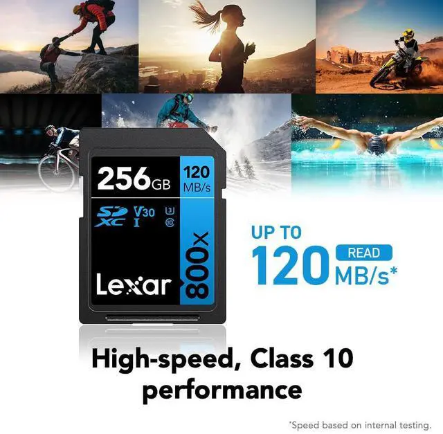Alt view image 17 of 20 - Lexar BLUE Series 256GB High-Performance SDXC Flash Memory UHS-I U1 Class 10