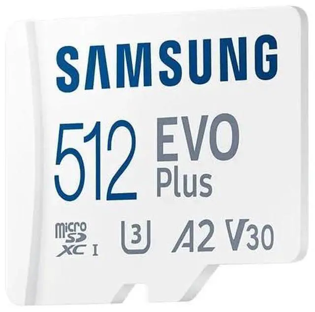 Alt view image 5 of 5 - Samsung EVO Plus 512GB MicroSD Memory Card (2024) + SD Adapter