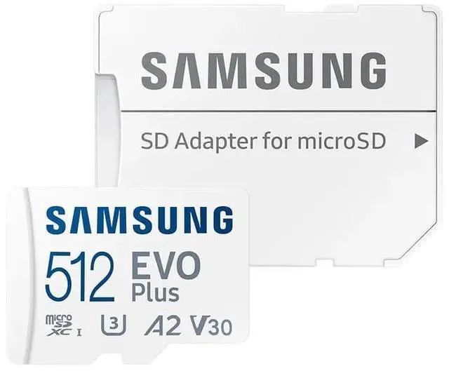 Alt view image 3 of 5 - Samsung EVO Plus 512GB MicroSD Memory Card (2024) + SD Adapter