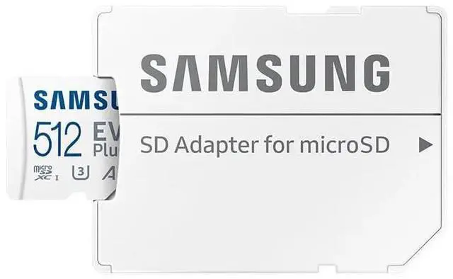Alt view image 2 of 5 - Samsung EVO Plus 512GB MicroSD Memory Card (2024) + SD Adapter