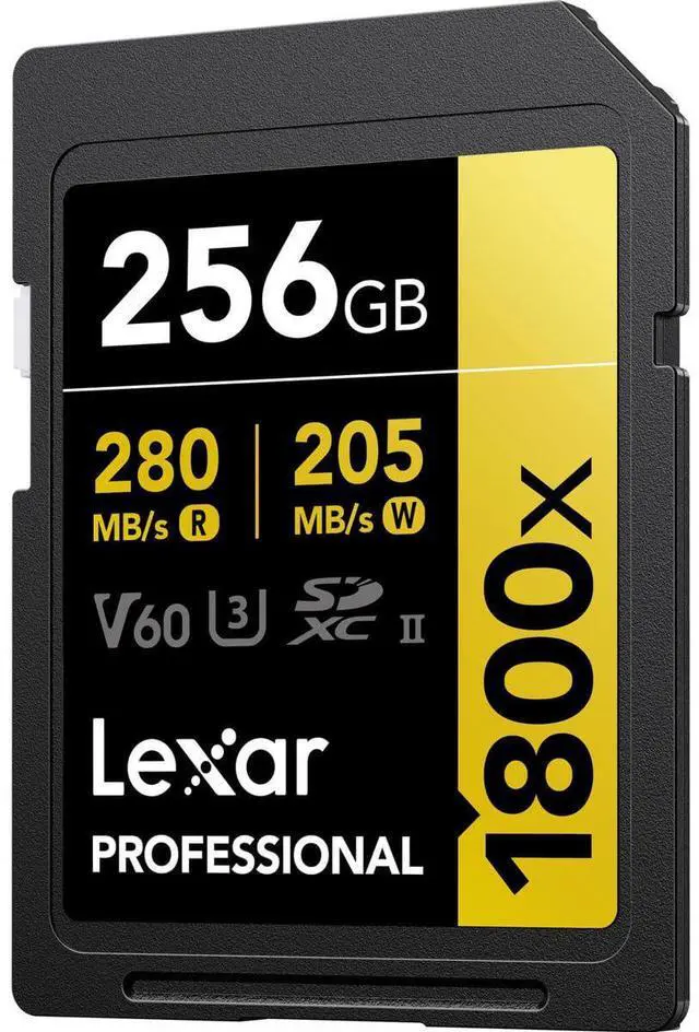 Alt view image 12 of 14 - Lexar GOLD Series Professional 1800x 256GB UHS-II SDXC Memory Card, 2-Pack