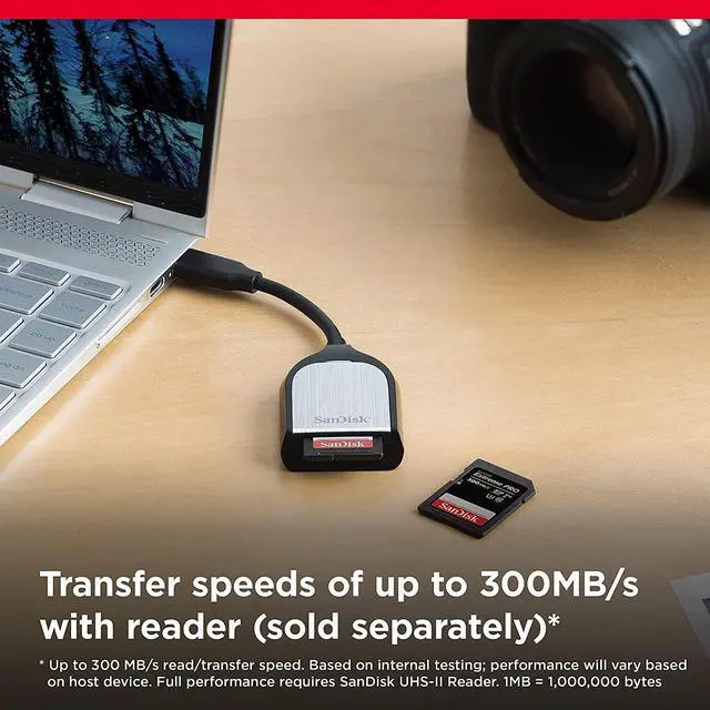 Alt view image 8 of 8 - SanDisk Extreme Pro - Flash memory card - 512 GB - Video Class V90 / UHS-II U3 / Class10 - 1733x/2000x - SDXC UHS-II
