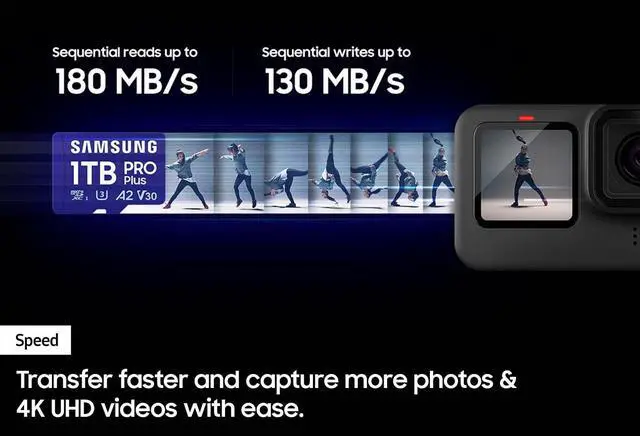 Alt view image 11 of 15 - SAMSUNG PRO Plus 128GB microSDXC Flash Card w/ Adapter Model MB-MD128SA/AM
