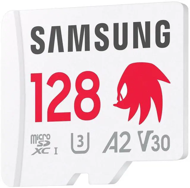Alt view image 2 of 7 - Samsung Sonic Pro Plus microSDXC Memory Card, UHS-I Interface, 128 GB, Read Speed up to 180MB/s, Increased Speed for Consoles, MB-MD128SA/LC1, with SD Adapter