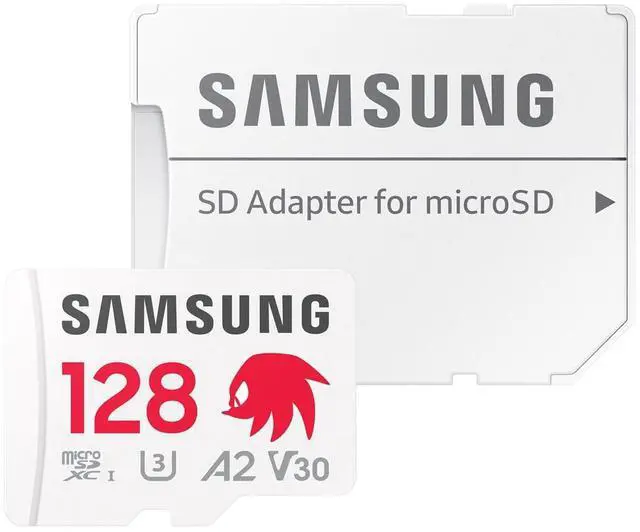 Alt view image 4 of 7 - Samsung Sonic Pro Plus microSDXC Memory Card, UHS-I Interface, 128 GB, Read Speed up to 180MB/s, Increased Speed for Consoles, MB-MD128SA/LC1, with SD Adapter