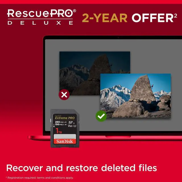 Alt view image 6 of 7 - SanDisk 1TB Extreme PRO SDXC UHS-II Memory Card - C10, U3, V60, 6K, 4K UHD, SD Card - SDSDXEP-1T00-GN4IN