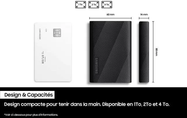 Alt view image 18 of 19 - SAMSUNG T9 Portable SSD 2TB Black, Up-to 2,000MB/s, USB 3.2 Gen2, Ideal use for Gaming, Students and Professionals, External Solid State Drive MU-PG2T0B