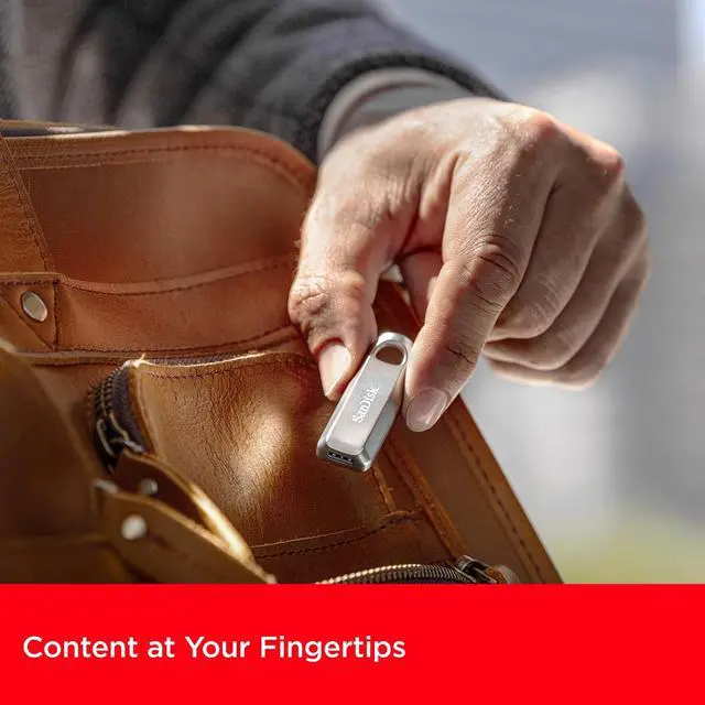 Alt view image 13 of 17 - SanDisk 256GB Ultra Luxe USB Type-C Flash Drive USB 3.2 Gen 1 Speed up to 400MB/s SDCZ75-256G-G46