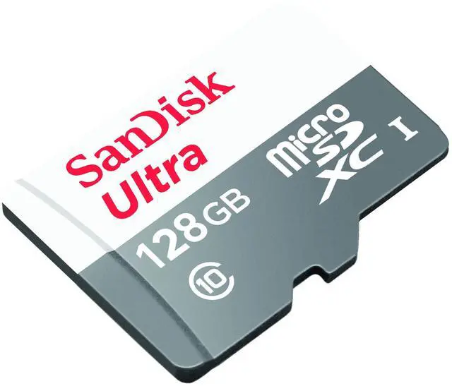 Alt view image 2 of 3 - SanDisk Ultra 128GB 100MB/s microSDXC A1 Class10 C10 U1 UHS-I 667X 128G microSD micro SD SDXC Flash Memory Card SDSQUAR-128G without Adapter