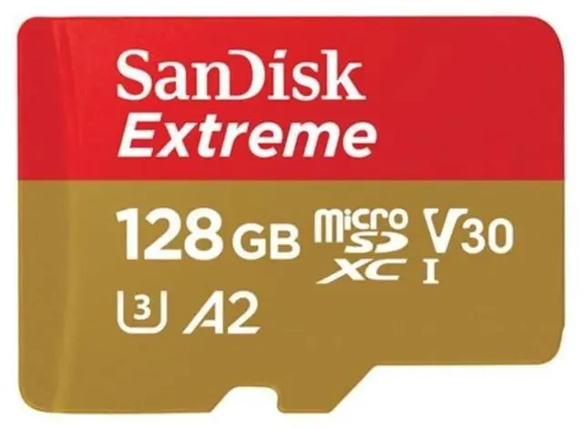 Alt view image 4 of 5 - SanDisk SDSQXA1-128G-GN6MN DCM 128GB 8pin microSDXC r160MB/s w90MB/s C10 U3 V30 A2 UHS-I SanDisk Extreme microSDXC Memory Card w/out Adapter