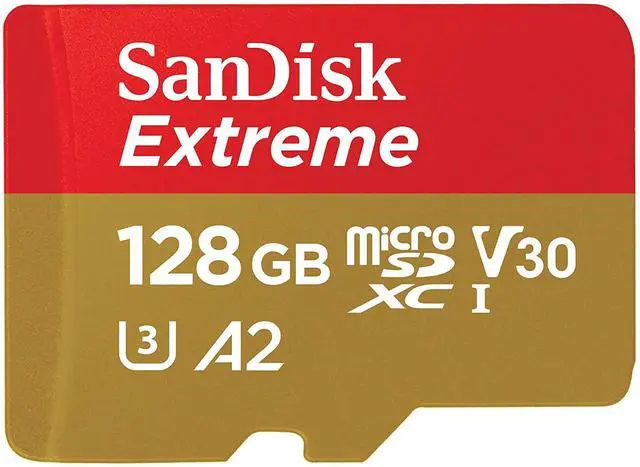 Alt view image 5 of 5 - SanDisk SDSQXA1-128G-GN6MN DCM 128GB 8pin microSDXC r160MB/s w90MB/s C10 U3 V30 A2 UHS-I SanDisk Extreme microSDXC Memory Card w/out Adapter