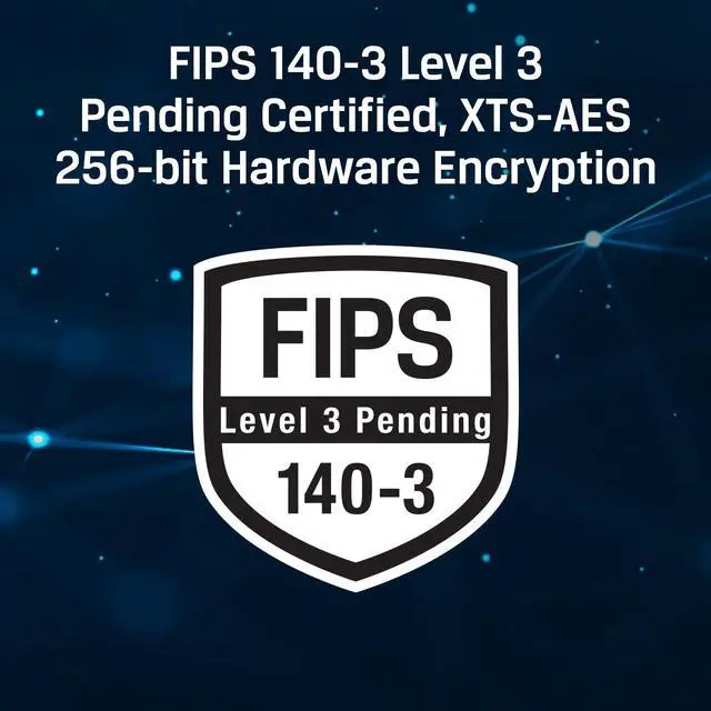 Alt view image 3 of 6 - Kingston Ironkey Keypad 200 USB-C 256GB Encrypted Flash Drive | OS Independent | FIPS 140-3 Level 3 | XTS-AES 256-bit | BadUSB and Brute Force Protection | Multi-Pin Option | IKKP200C/256GB