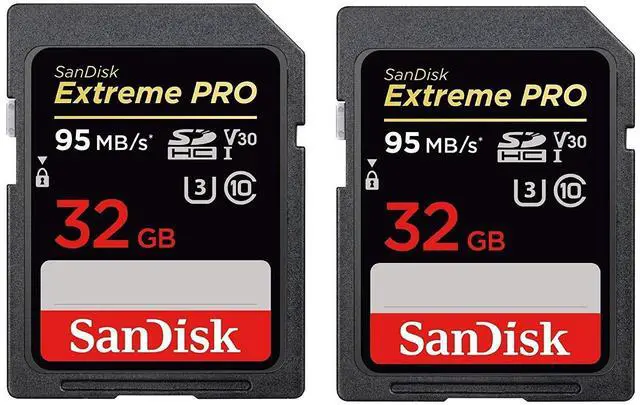 Main image of SanDisk Extreme Pro SDHC UHS-I Card (SDSDXXG-032G-GN4IN), 2Pack (32GB)