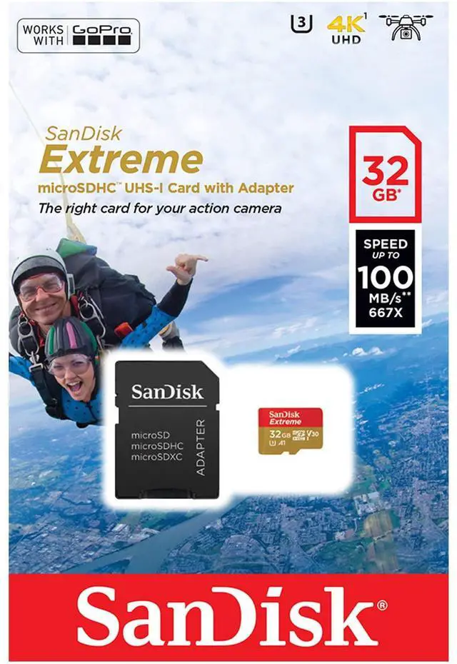 Alt view image 4 of 8 - SanDisk Extreme 32 GB microSDHC