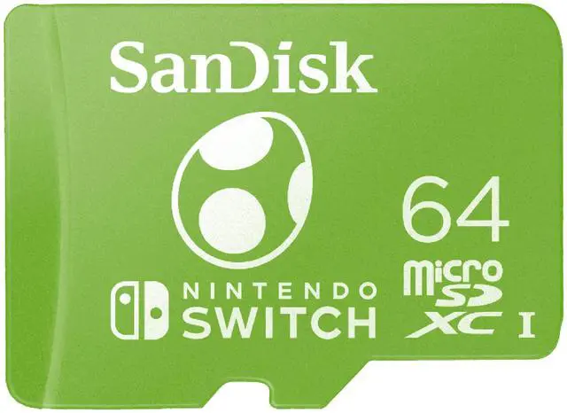 Main image of 64GB microSDXC-Card Licensed for Nintendo-Switch, Yoshi Edition - SDSQXAO-064G-GN6ZN