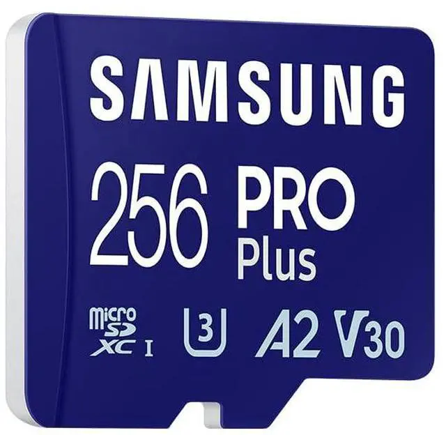 Alt view image 2 of 4 - Samsung PRO Plus 256GB MicroSD Card + SD Adapter for Mobile Gaming on Smartphones, Tablets and Handheld Consoles, UHS-I U3, Full HD & 4K UHD, 180MB/s Read, 130MB/s Write, MB-MD256SA/EU