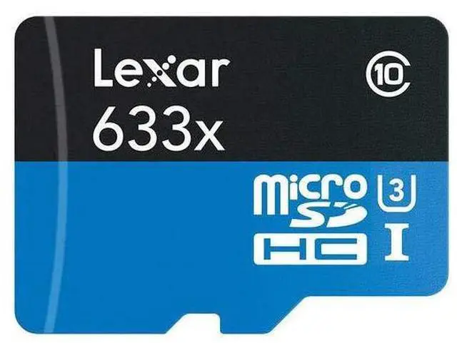 Main image of Lexar 64GB High-Performance UHS-I Class 10 A1 U3 V30 633x microSDXC Memory Card, 95MB/s Read