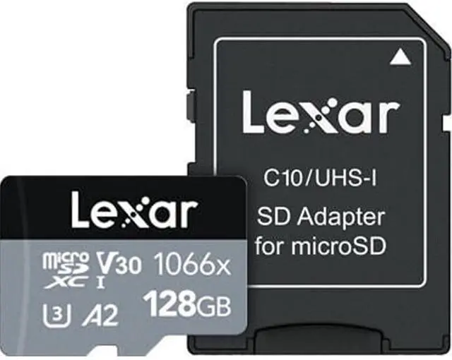 Alt view image 2 of 7 - Lexar microSDXC Card 128GB High-Performance 1066x UHS-I U3