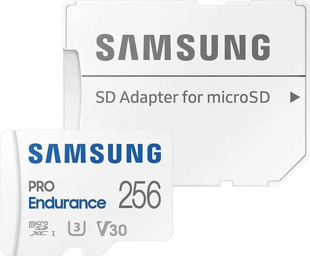 Main image of Samsung PRO Endurance 256GB microSDXC UHS-I U3 100MB/s Video Monitoring Memory Card with Adapter (MB-MJ256KA)