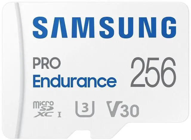 Alt view image 6 of 7 - Samsung PRO Endurance 256GB microSDXC UHS-I U3 100MB/s Video Monitoring Memory Card with Adapter (MB-MJ256KA)