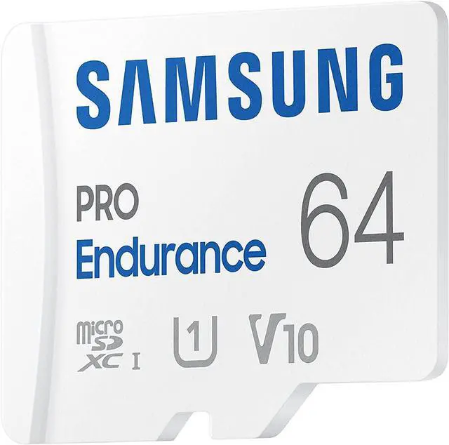 Alt view image 2 of 7 - Samsung PRO Endurance 64GB microSDXC UHS-I U1 100MB/s Video Monitoring Memory Card with Adapter (MB-MJ64KA)