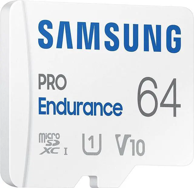 Alt view image 3 of 7 - Samsung PRO Endurance 64GB microSDXC UHS-I U1 100MB/s Video Monitoring Memory Card with Adapter (MB-MJ64KA)