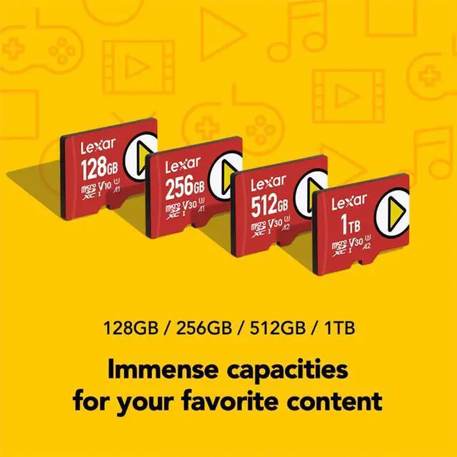 Alt view image 17 of 19 - Lexar PLAY 1TB microSDXC UHS-I-Card, Up To 150MB/s Read, Compatible-with Nintendo-Switch, Portable Gaming Devices, Smartphones and Tablets (LMSPLAY001T-BNNNU)