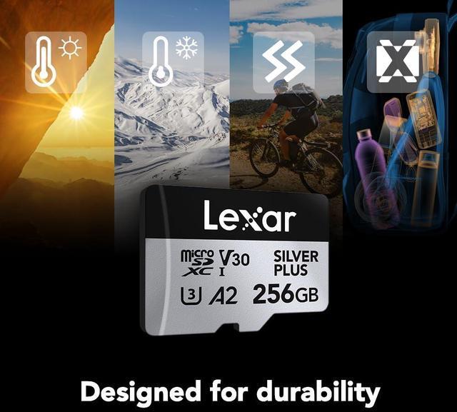 Alt view image 7 of 8 - Lexar Micro SD Professional SILVER PLUS Flash Memory Card 256GB