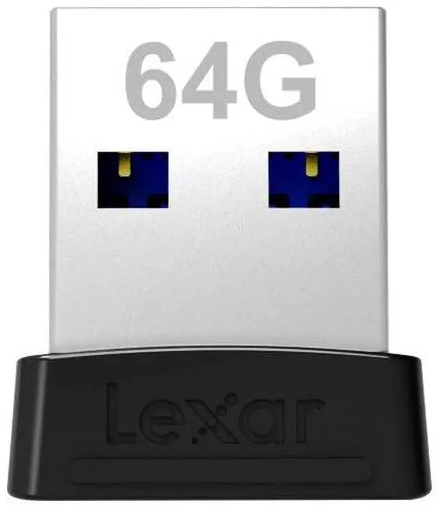 Alt view image 5 of 8 - Lexar LJDS47-64GABBK MAG 64GB USB 3.1 Flash Drive r250MB/s Lexar JumpDrive S47 Low Profile Black/Silver