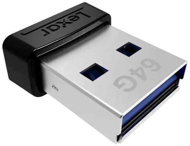 Alt view image 6 of 8 - Lexar LJDS47-64GABBK MAG 64GB USB 3.1 Flash Drive r250MB/s Lexar JumpDrive S47 Low Profile Black/Silver