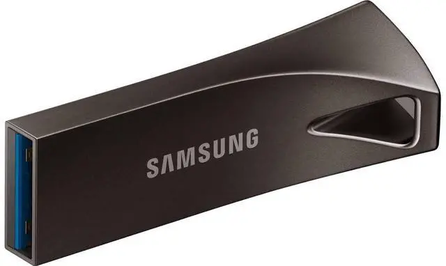 Alt view image 10 of 16 - Samsung MUF-128BE3/EU MAH 128GB USB 3.1 Flash Drive r300MB/s Samsung Bar Plus Champagne Silver Casing