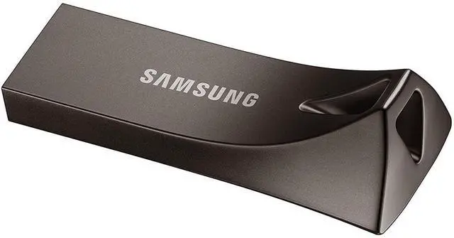 Alt view image 12 of 16 - Samsung MUF-128BE3/EU MAH 128GB USB 3.1 Flash Drive r300MB/s Samsung Bar Plus Champagne Silver Casing