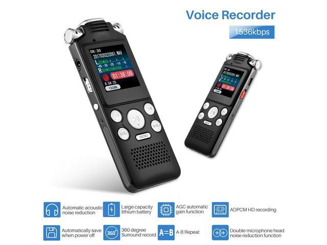 thumbnail image 2 of 16GB Voice Recorder With Voice Activation - Tiny Recorder For Lectures, Meetings, Interviews 2 of 14