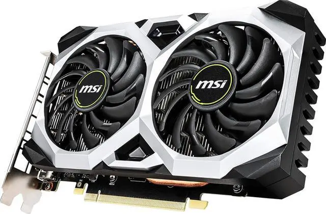 Alt view image 2 of 3 - MSI Gaming GeForce GTX 1660 192-Bit HDMI/DP 6GB GDRR5 HDCP Support DirectX 12 Dual Fan VR Ready OC Graphics Card (GTX 1660 VENTUS XS 6G OC)