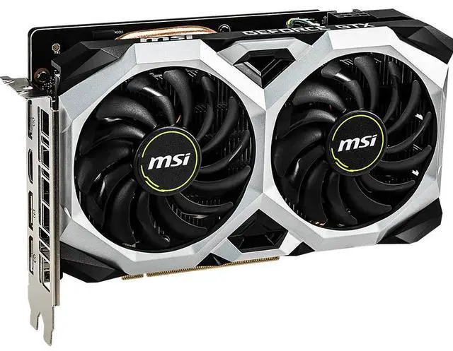 Alt view image 3 of 3 - MSI Gaming GeForce GTX 1660 192-Bit HDMI/DP 6GB GDRR5 HDCP Support DirectX 12 Dual Fan VR Ready OC Graphics Card (GTX 1660 VENTUS XS 6G OC)